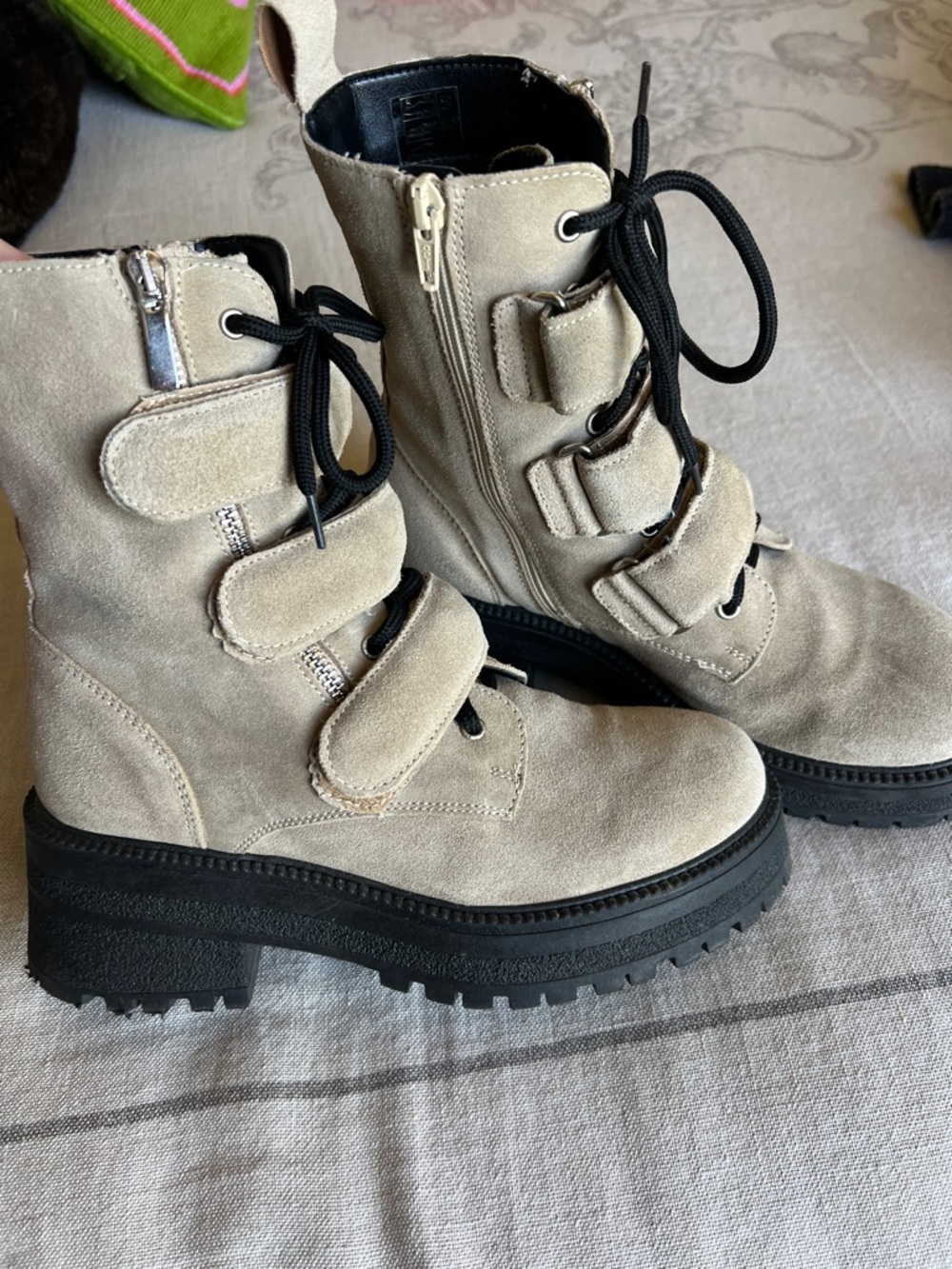 Free People Beige Suede Boots size 38